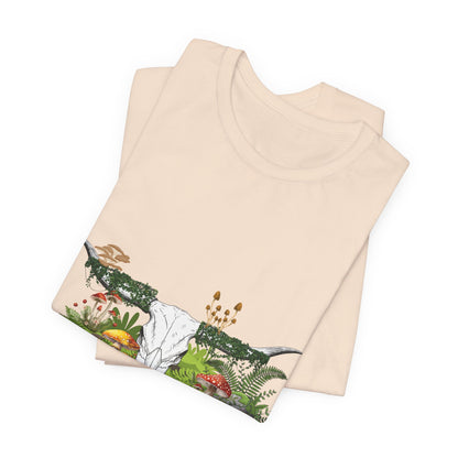 Longhorn Skull Mushroom Western Psychedelic Tee