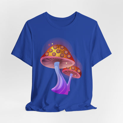 Smiley Mushroom Psychedelic Graphic Tee