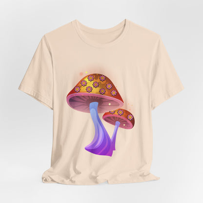 Smiley Mushroom Psychedelic Graphic Tee