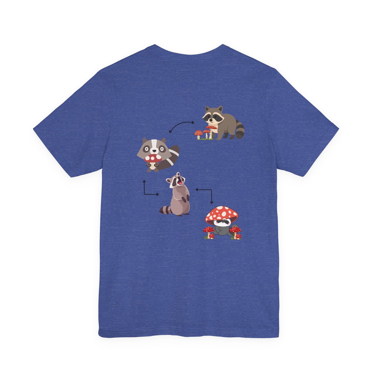 Raccoon Mushroom Psychedelic Animal Graphic Tee