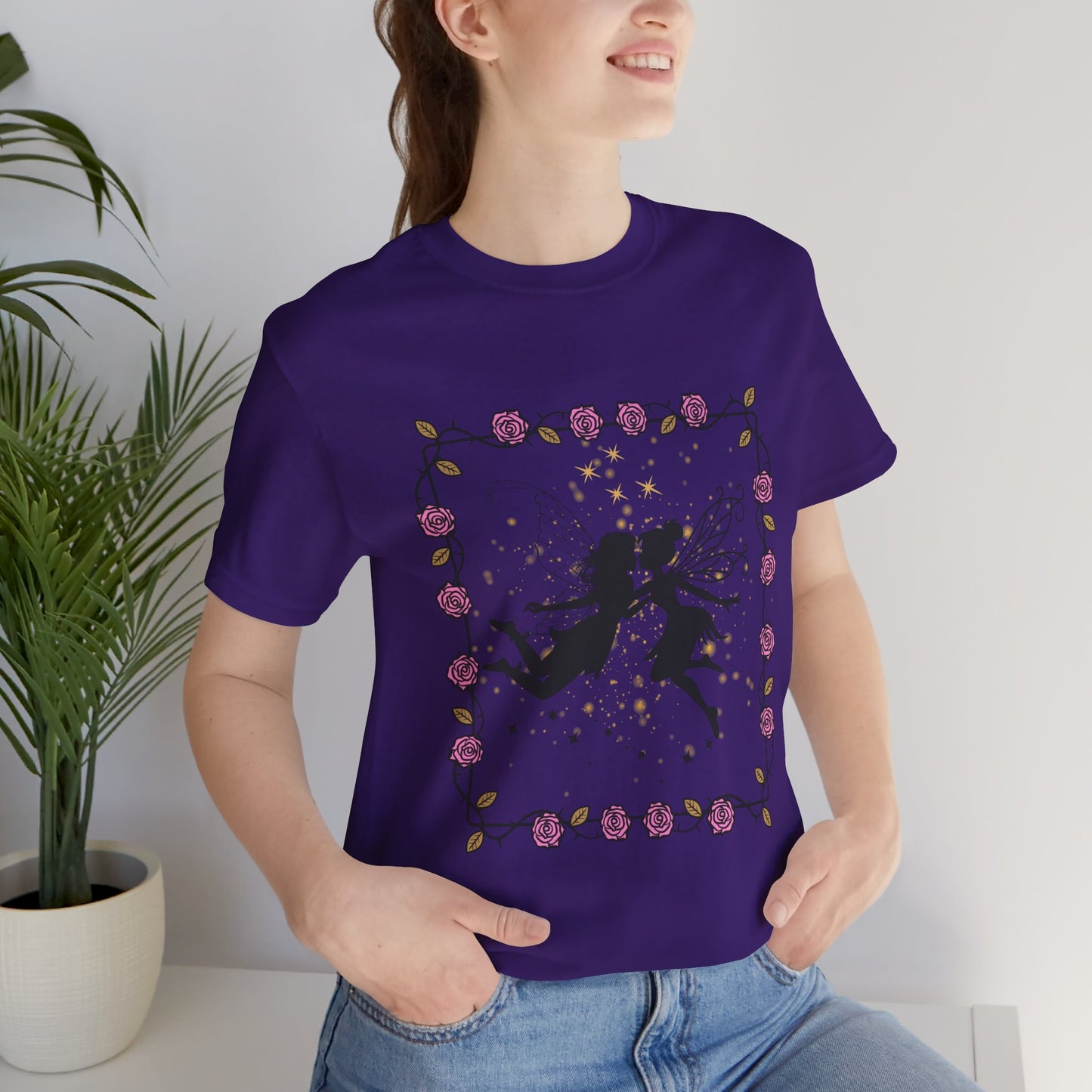 Kissing Fairies Fantasy Psychedelic Tee