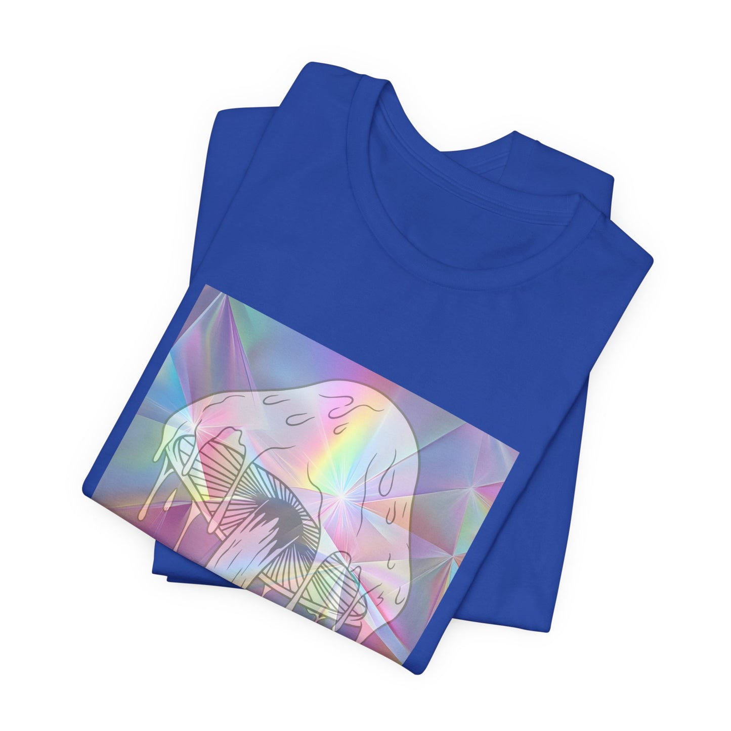 Reflective Mushroom Psychedelic Art Tee