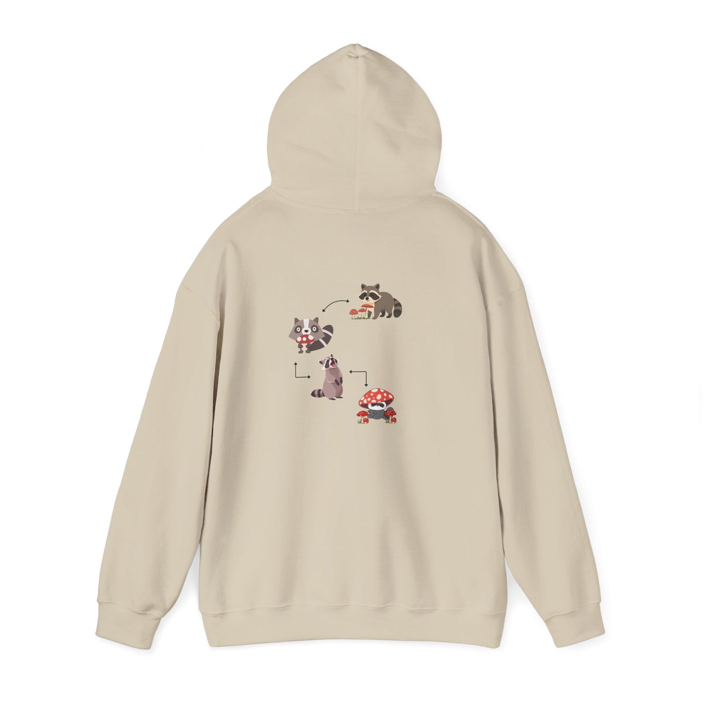 Raccoon Eating Mushroom Sweatshirt