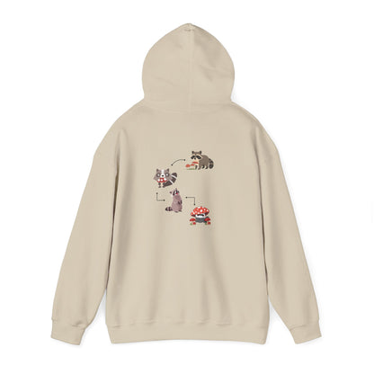 Raccoon Eating Mushroom Sweatshirt