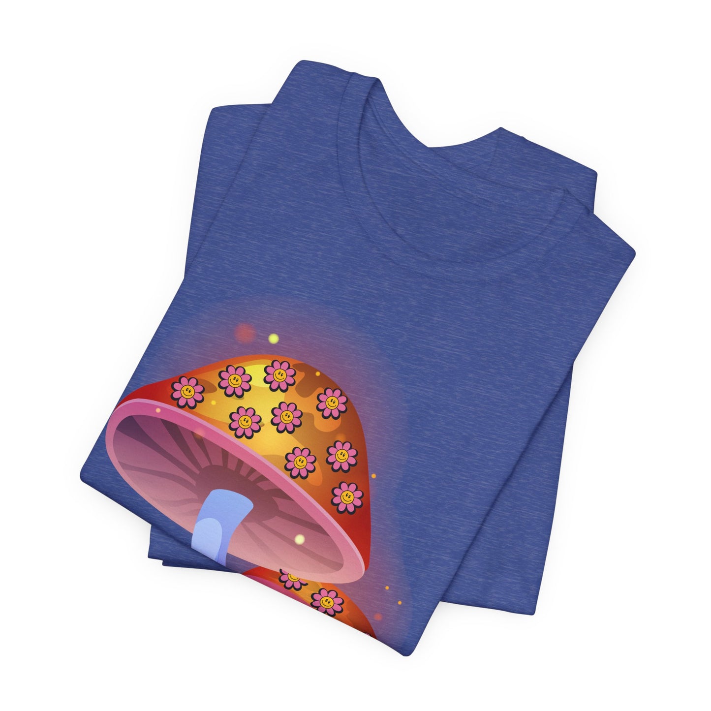 Smiley Mushroom Psychedelic Graphic Tee