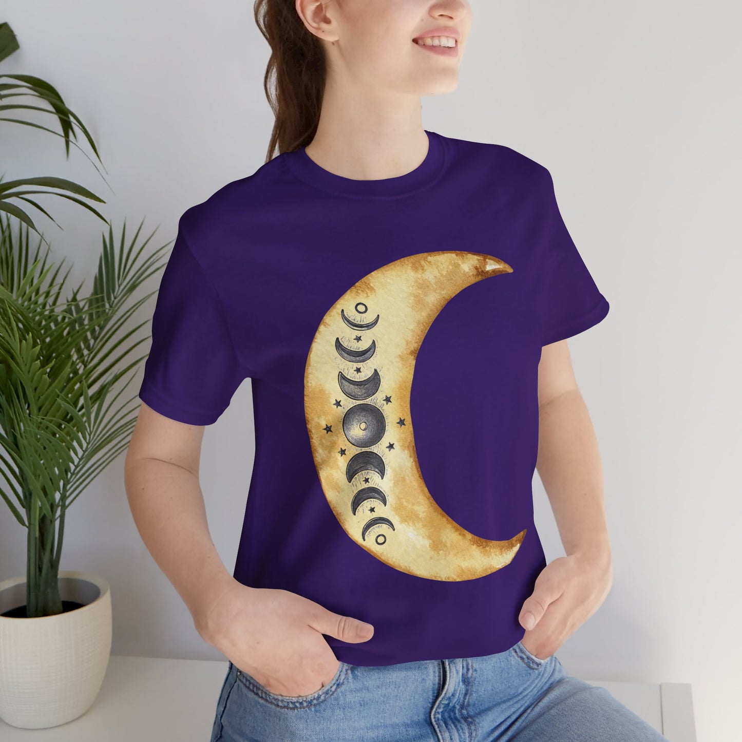 Moon phases Cresent Moon Spiritual Graphic Tee