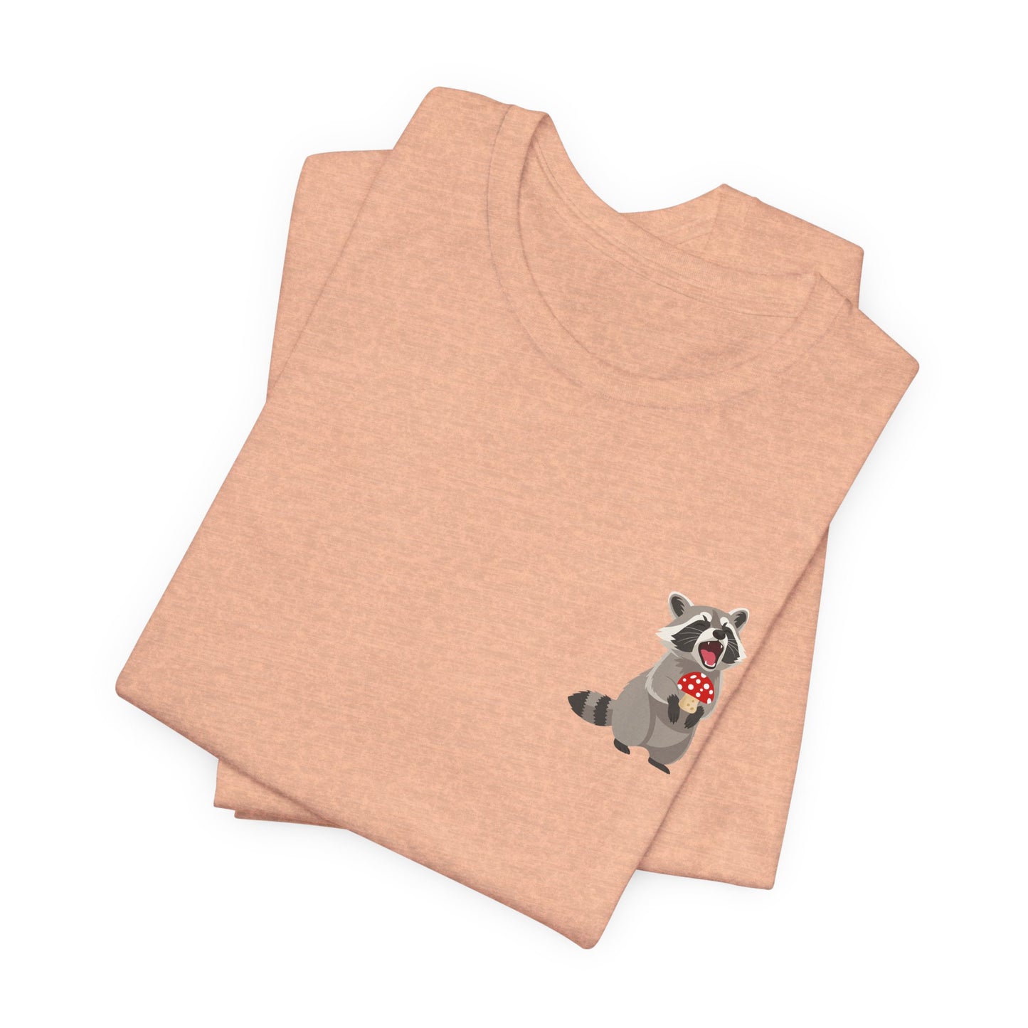 Raccoon Mushroom Psychedelic Animal Graphic Tee