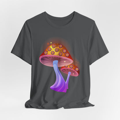 Smiley Mushroom Psychedelic Graphic Tee