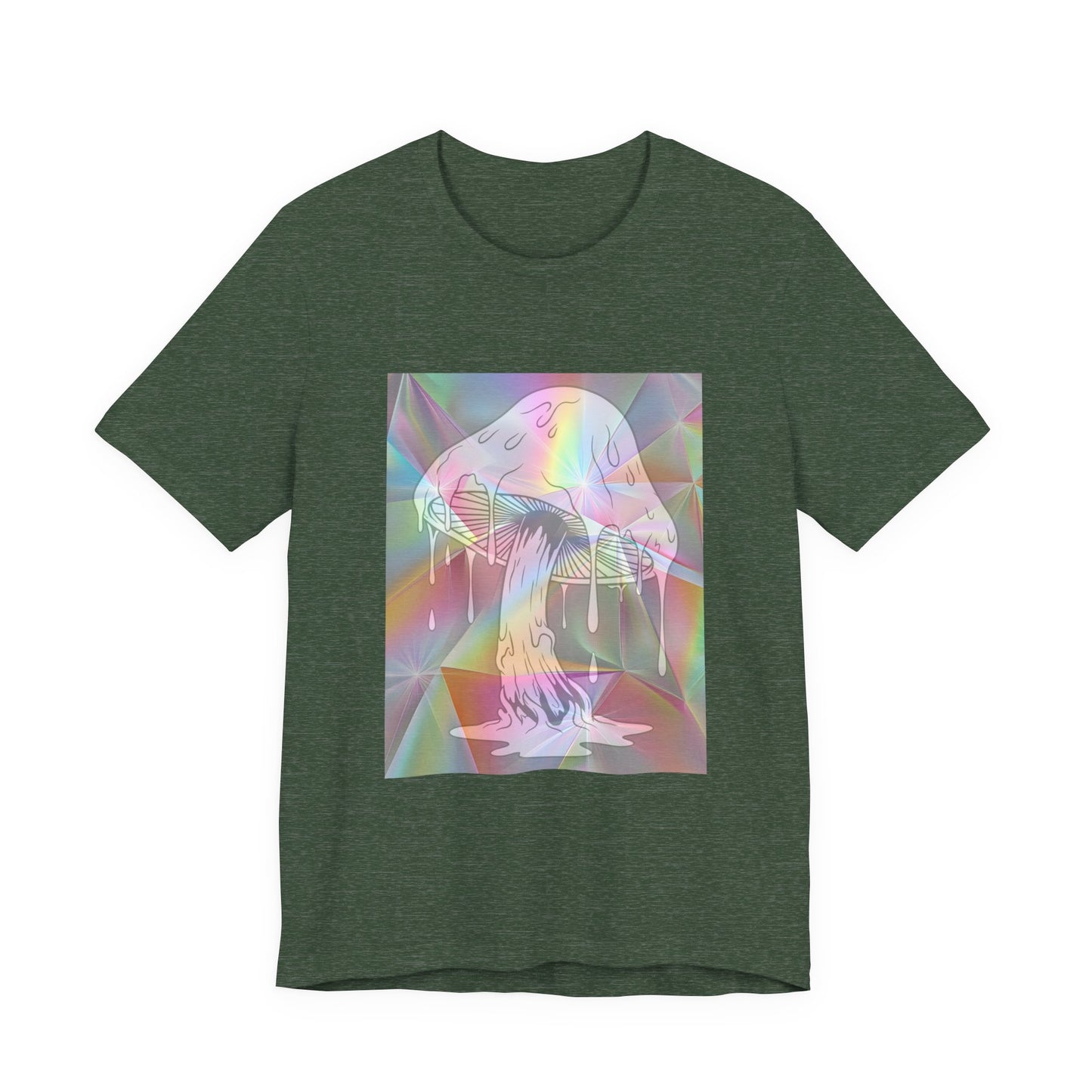 Reflective Mushroom Psychedelic Art Tee