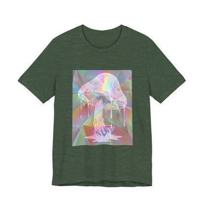 Reflective Mushroom Psychedelic Art Tee