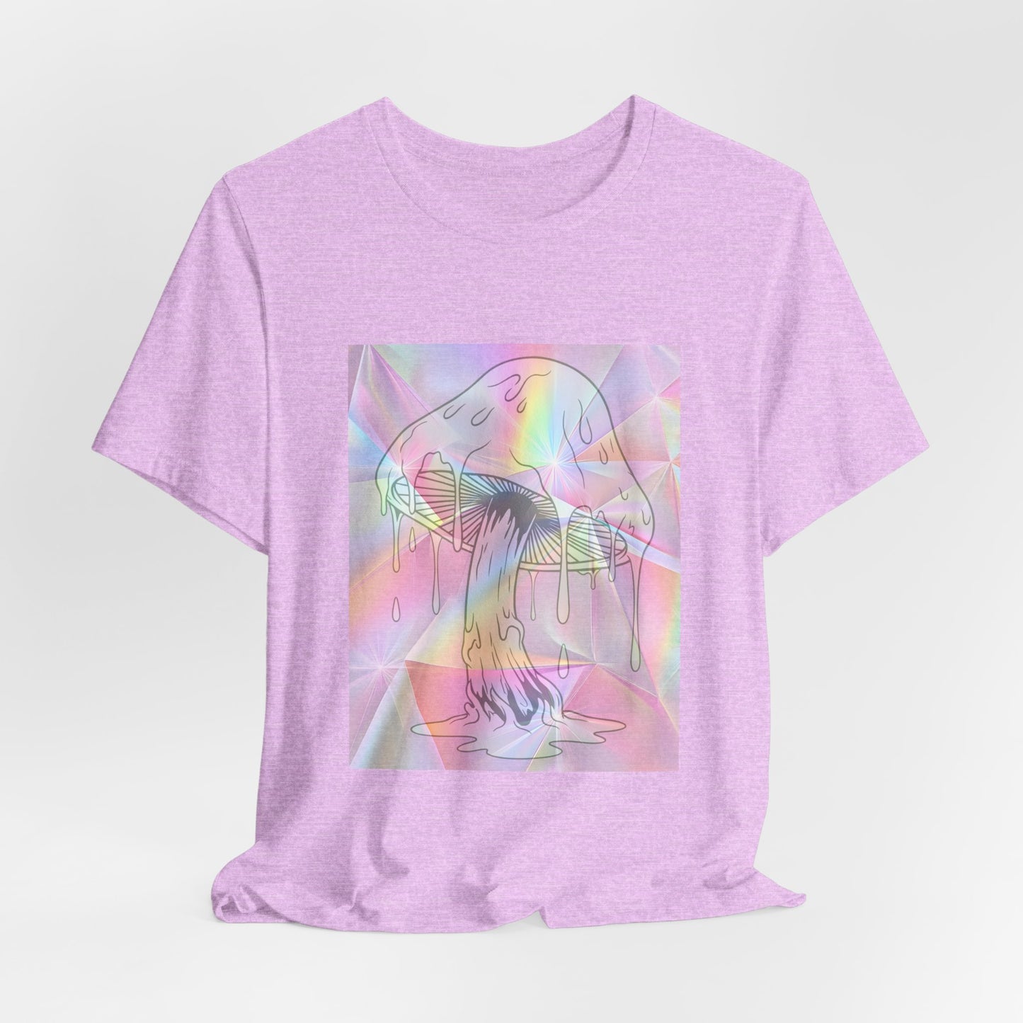 Reflective Mushroom Psychedelic Art Tee