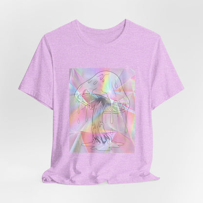 Reflective Mushroom Psychedelic Art Tee