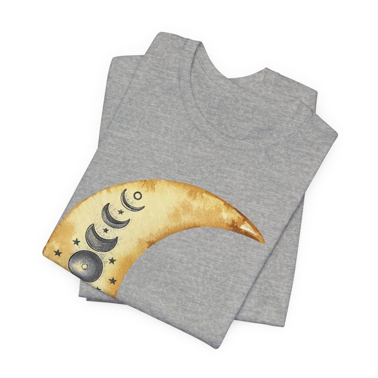 Moon phases Cresent Moon Spiritual Graphic Tee