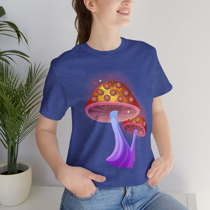Smiley Mushroom Psychedelic Graphic Tee