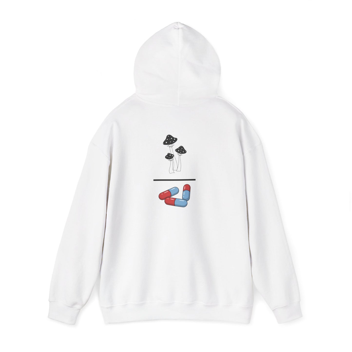 Mushrooms Over Drugs Psychedelic Hooded Sweatshirt