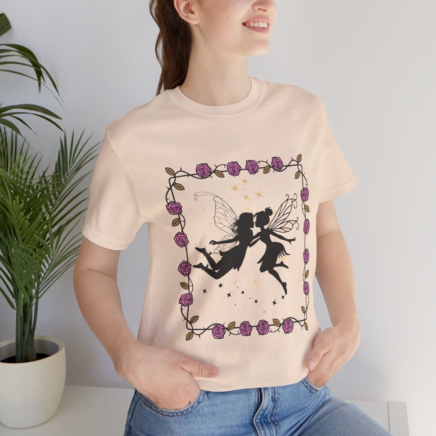 Kissing Fairies Fantasy Psychedelic Tee