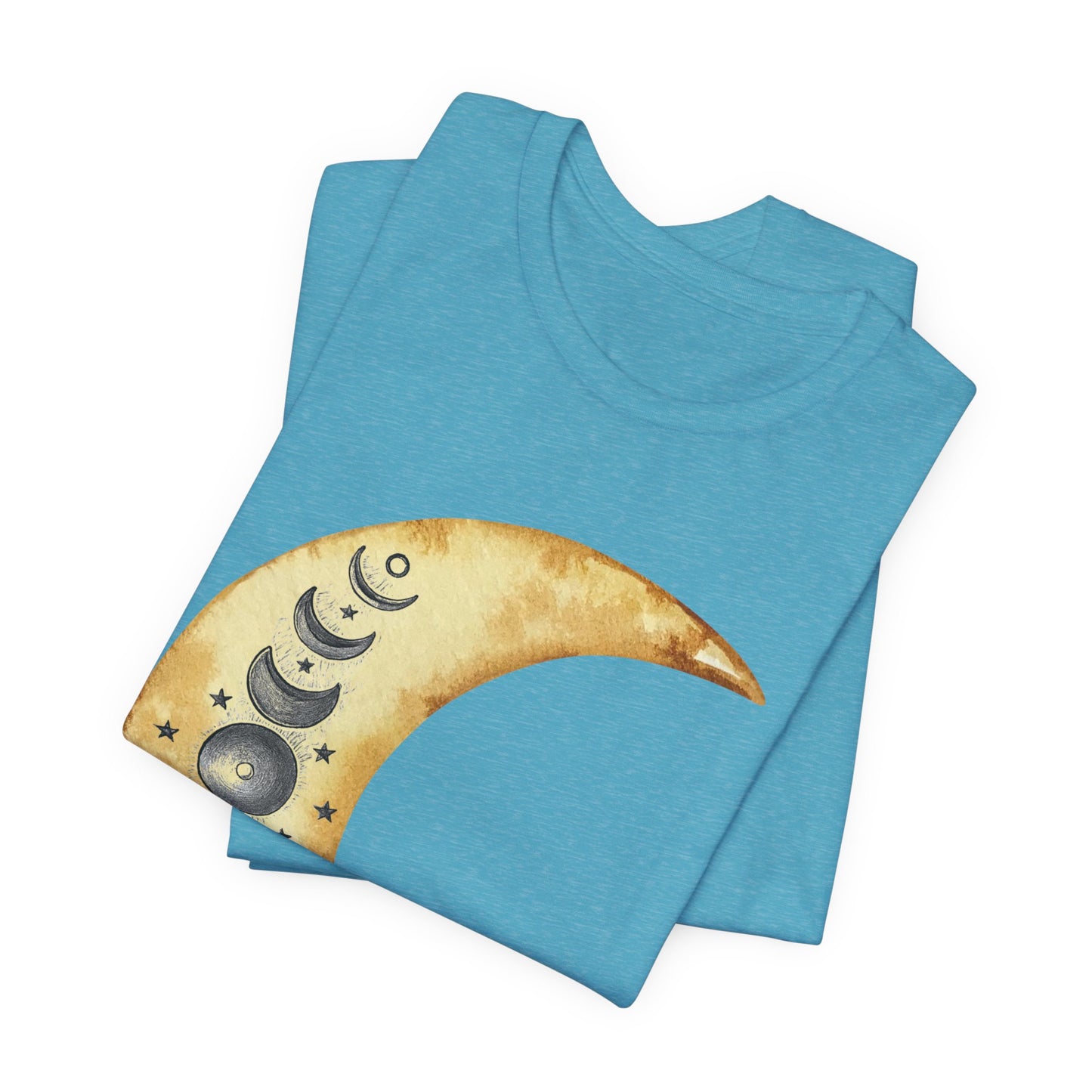 Moon phases Cresent Moon Spiritual Graphic Tee