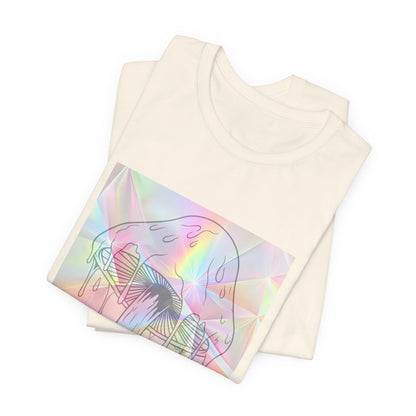 Reflective Mushroom Psychedelic Art Tee