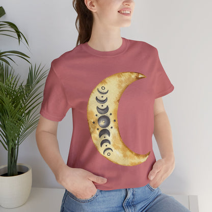 Moon phases Cresent Moon Spiritual Graphic Tee