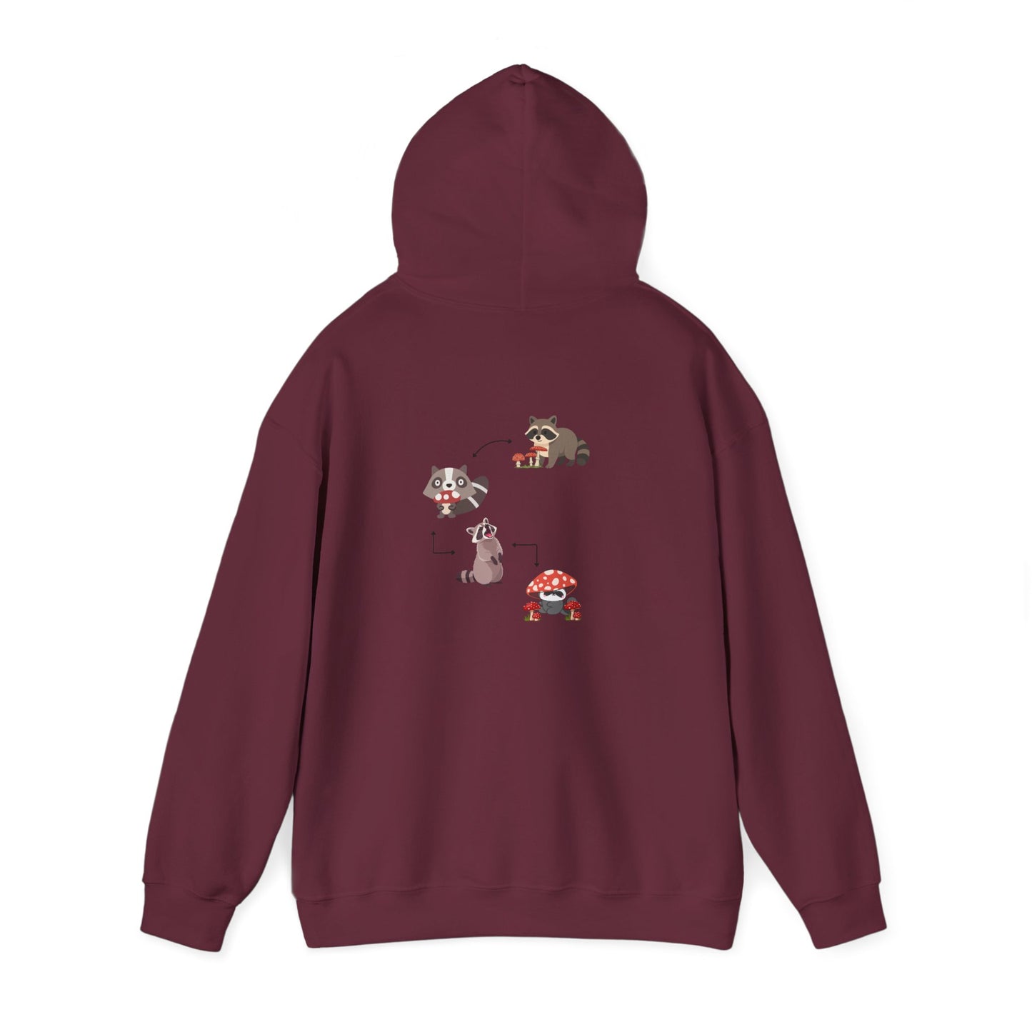 Raccoon Eating Mushroom Sweatshirt