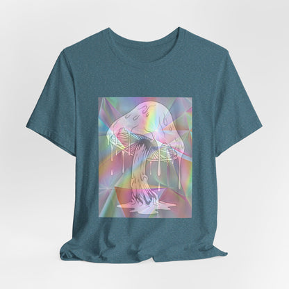 Reflective Mushroom Psychedelic Art Tee