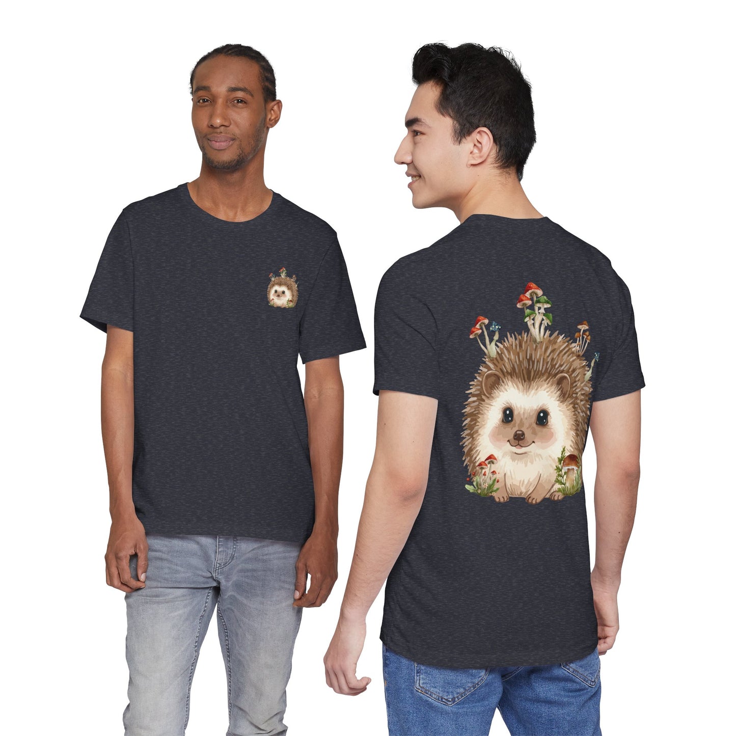 Hedgehog Mushroom Psychedelic Aniaml Graphic Tee