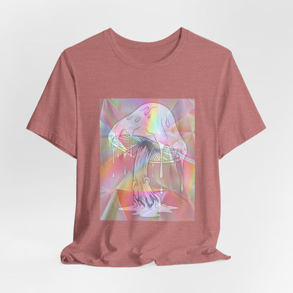 Reflective Mushroom Psychedelic Art Tee
