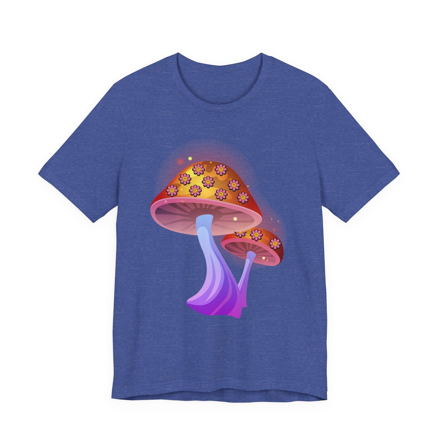 Smiley Mushroom Psychedelic Graphic Tee