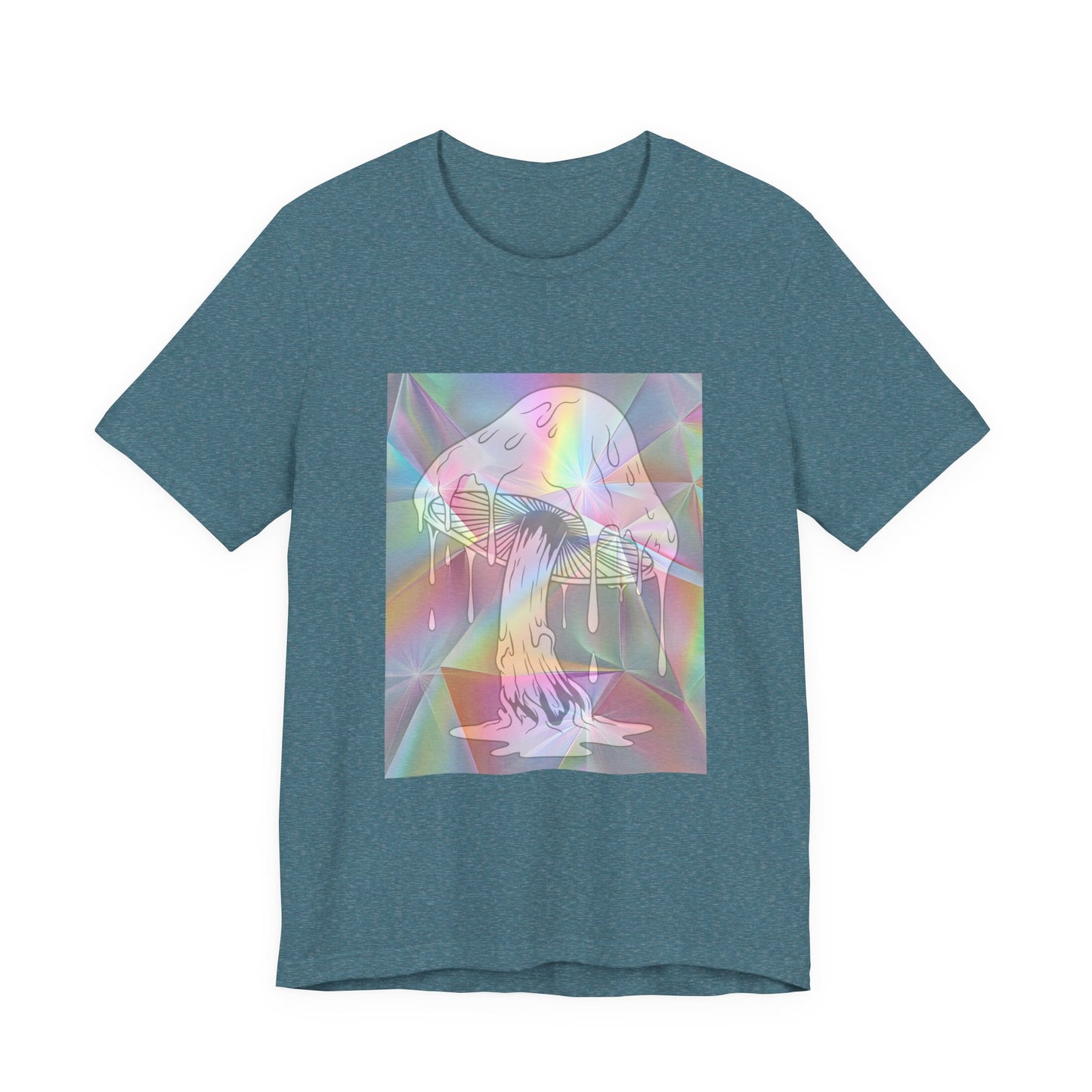 Reflective Mushroom Psychedelic Art Tee