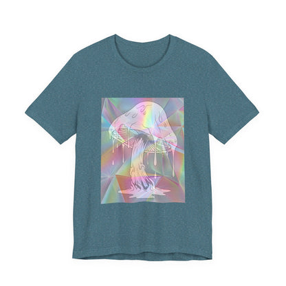Reflective Mushroom Psychedelic Art Tee