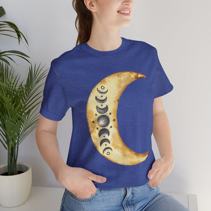 Moon phases Cresent Moon Spiritual Graphic Tee