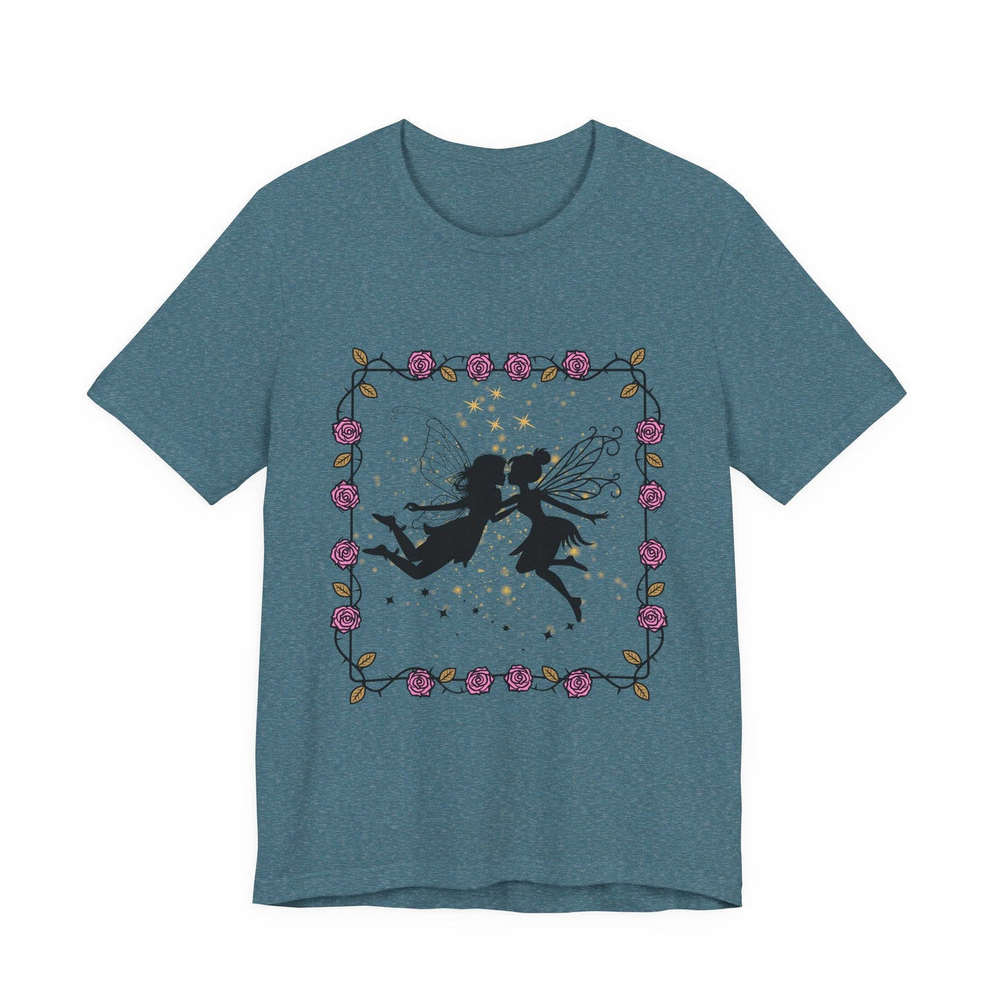 Kissing Fairies Fantasy Psychedelic Tee