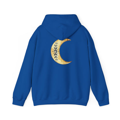 Moon Phases Spiritual Graphic Hooded Sweatshirt