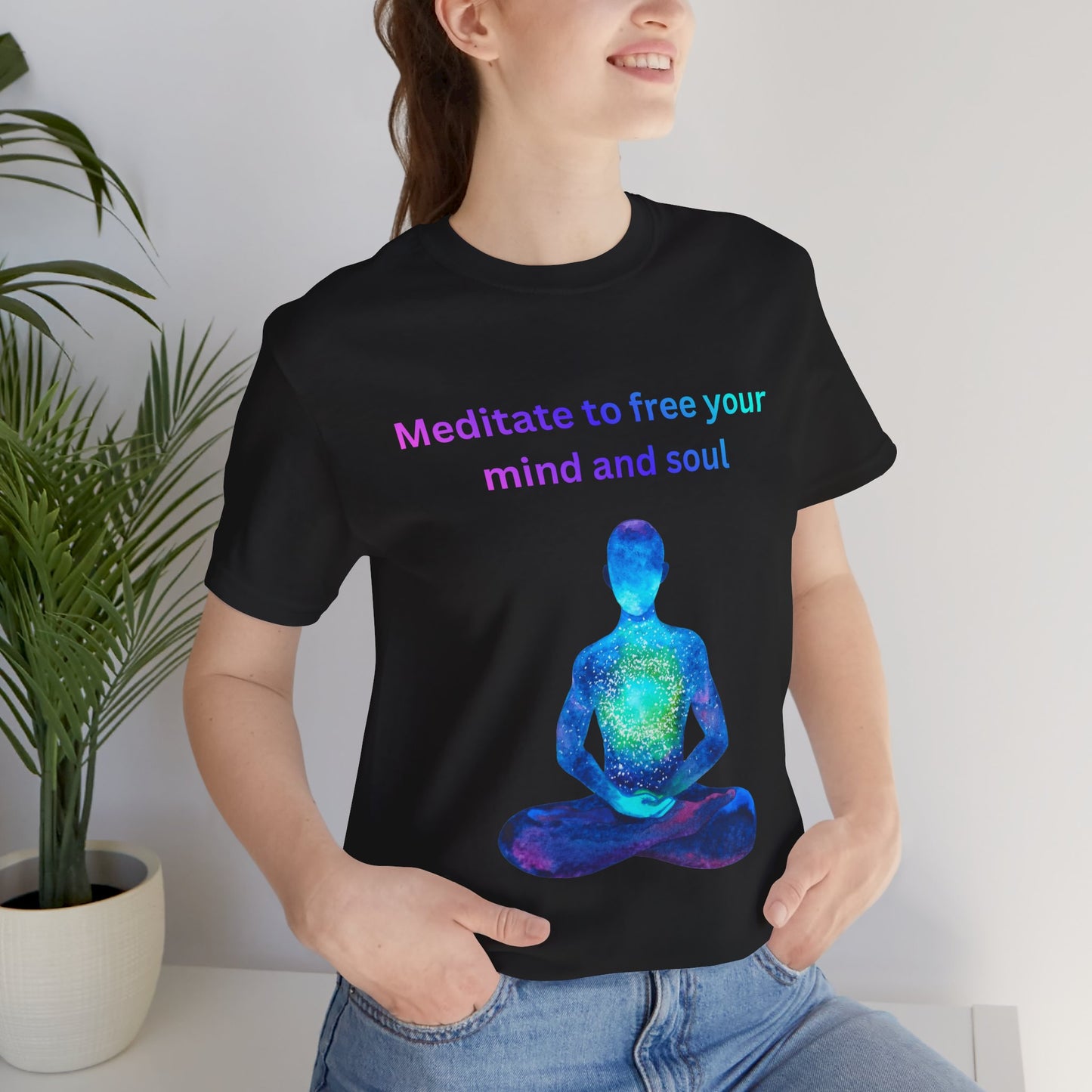Meditate To Free Your Mind And Soul Spiritual Tee