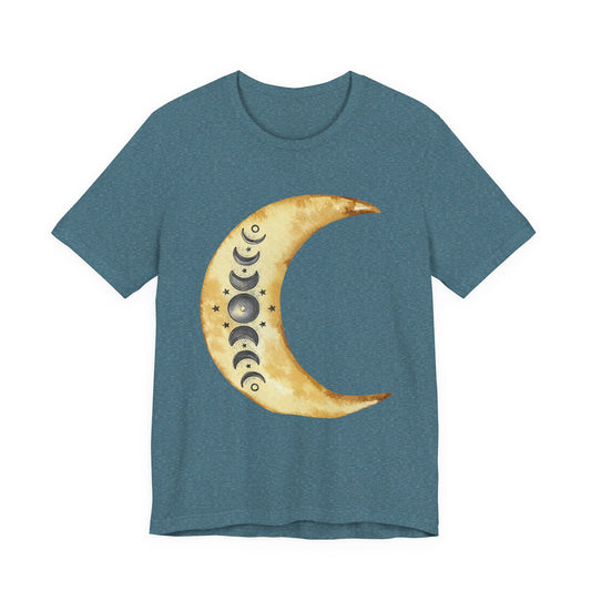 Moon phases Cresent Moon Spiritual Graphic Tee