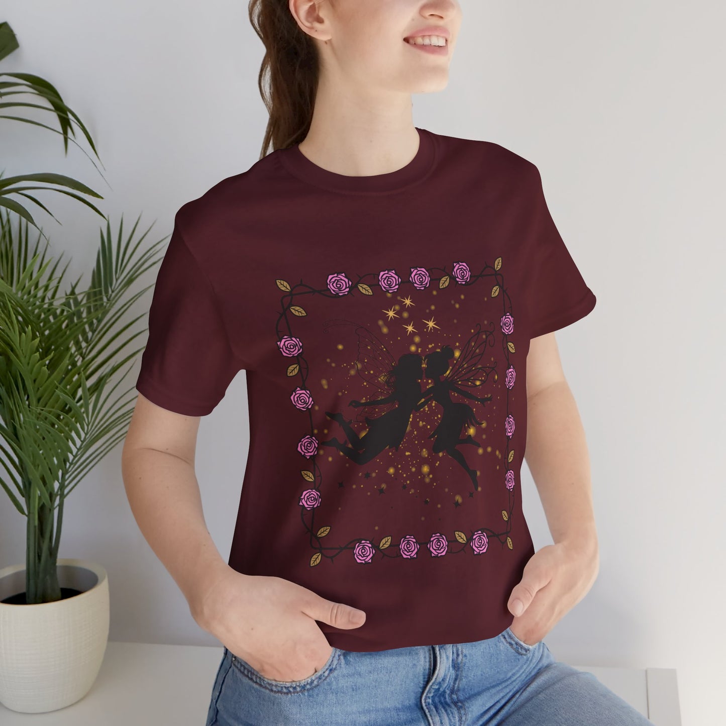 Kissing Fairies Fantasy Psychedelic Tee
