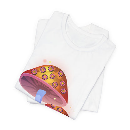 Smiley Mushroom Psychedelic Graphic Tee
