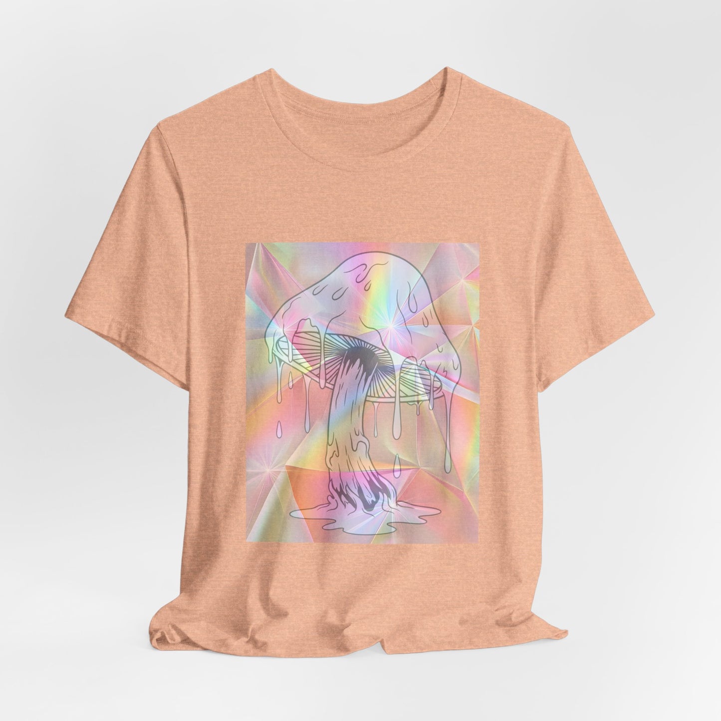Reflective Mushroom Psychedelic Art Tee