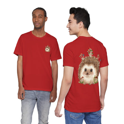 Hedgehog Mushroom Psychedelic Aniaml Graphic Tee