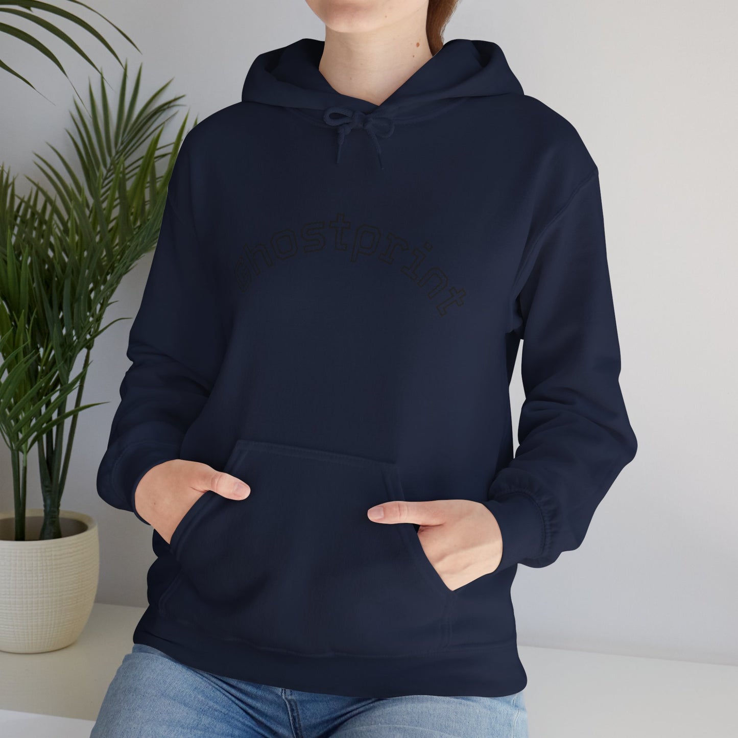 Ghostprint Logo Essential Hooded Sweatshirt
