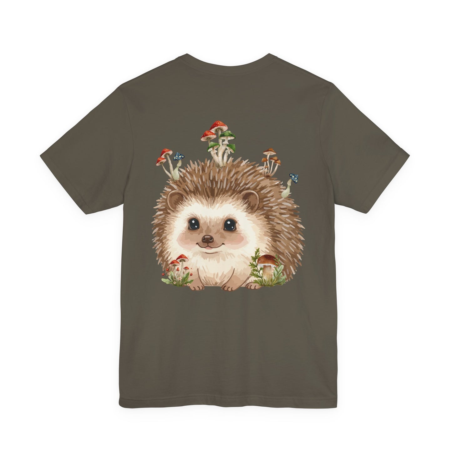 Hedgehog Mushroom Psychedelic Aniaml Graphic Tee