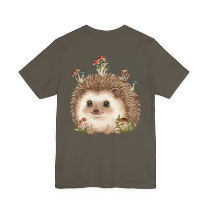 Hedgehog Mushroom Psychedelic Aniaml Graphic Tee