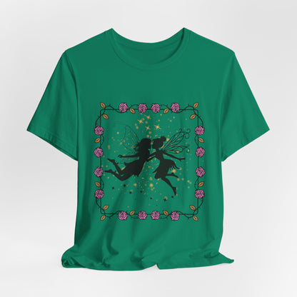 Kissing Fairies Fantasy Psychedelic Tee