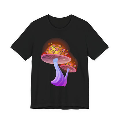 Smiley Mushroom Psychedelic Graphic Tee