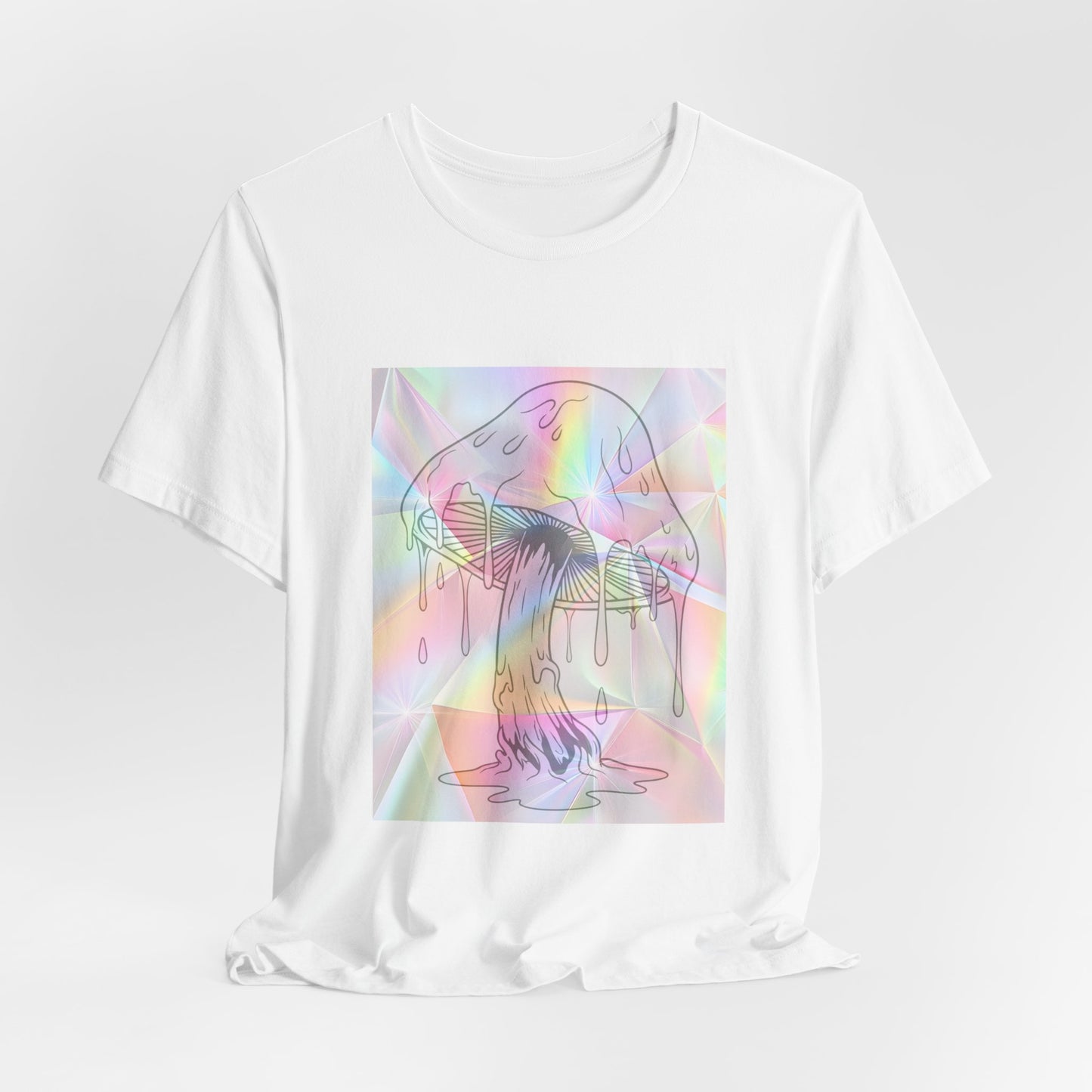 Reflective Mushroom Psychedelic Art Tee