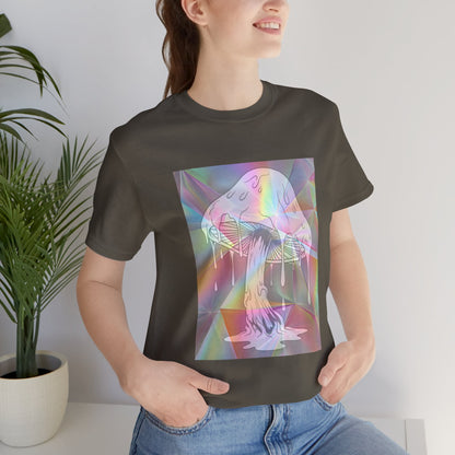 Reflective Mushroom Psychedelic Art Tee