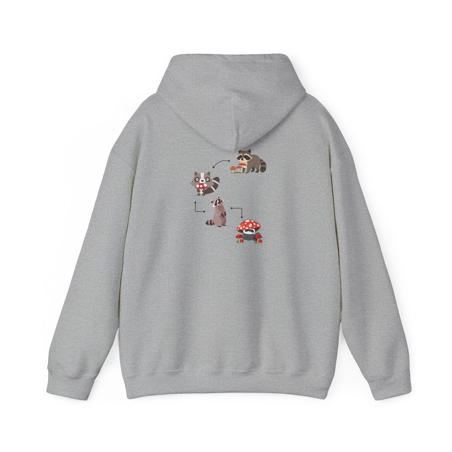 Raccoon Eating Mushroom Sweatshirt