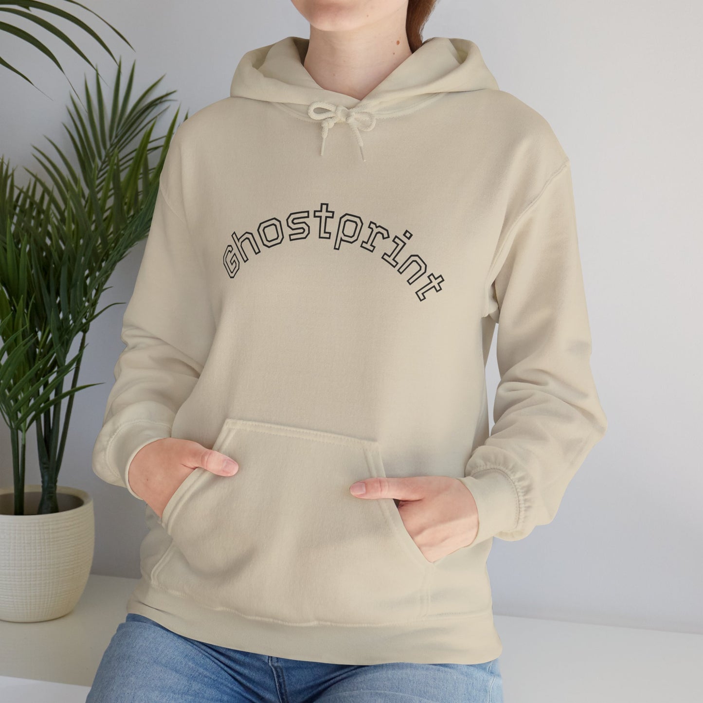 Ghostprint Logo Essential Hooded Sweatshirt