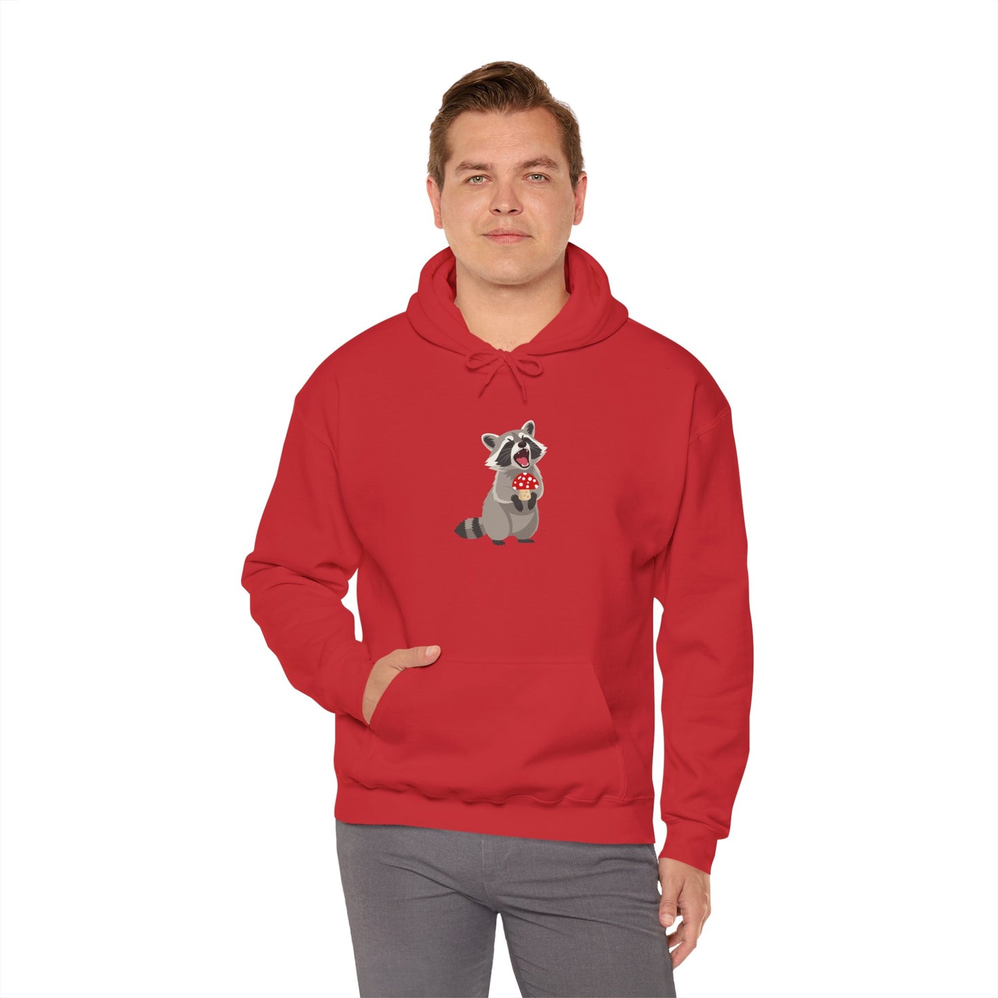 Raccoon Eating Mushroom Sweatshirt