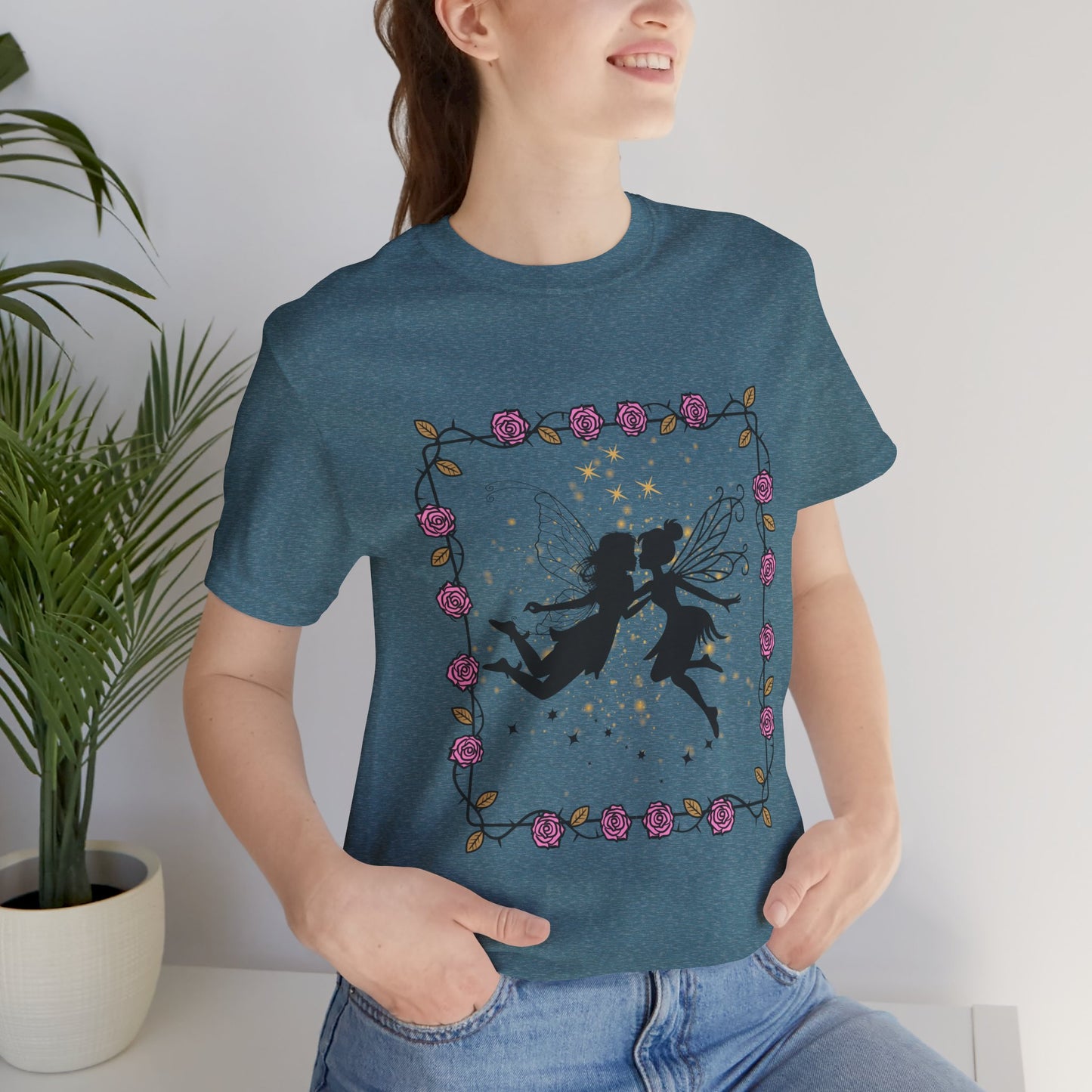 Kissing Fairies Fantasy Psychedelic Tee